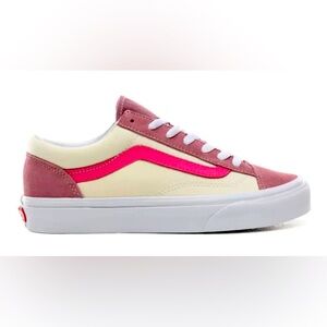 Vans Off The Wall Suede Canvas Sneakers 6.5 Rose Azalea Pink Classic Retro 70’s